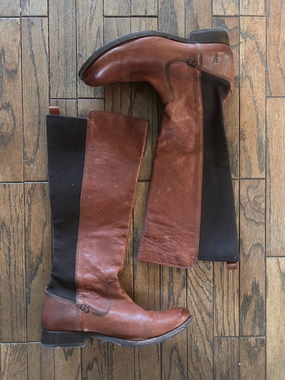 Frye Brown Leather Tall Boots — Size 9B